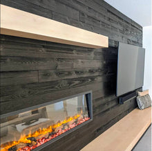 Load image into Gallery viewer, 6" Elegant Black on Shiplap for a Reclaimed Barnwood Look. ONLY $9.89 sq ft / 30 sq ft per box