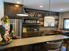 Load image into Gallery viewer, Weathered Woods most popular Rough Sawn Palette on 6" pine.