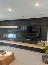 Load image into Gallery viewer, 6" Elegant Black on Shiplap for a Reclaimed Barnwood Look. ONLY $9.89 sq ft / 30 sq ft per box