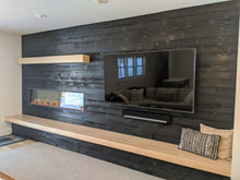 Load image into Gallery viewer, 6" Elegant Black on Shiplap for a Reclaimed Barnwood Look. ONLY $9.89 sq ft / 30 sq ft per box