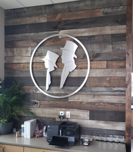 Load image into Gallery viewer, Weathered Woods most popular Rough Sawn Palette on 6" pine.