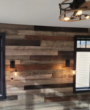 Load image into Gallery viewer, Weathered Woods most popular Rough Sawn Palette on 6" pine.